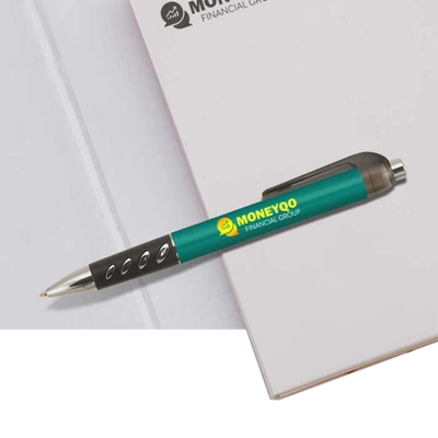 Soft Grip Printed Pen With Black Grip 1