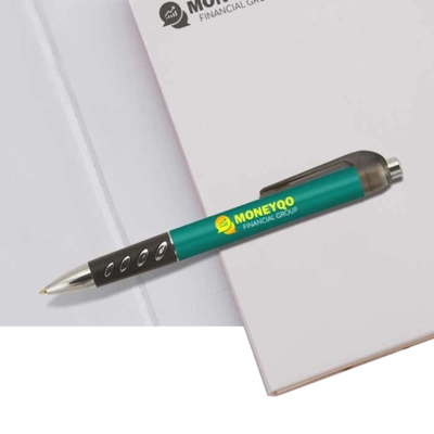 Soft Grip Printed Pen With Black Grip 1