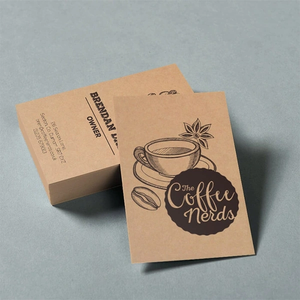 300 Gsm Brown Krafy Business Card