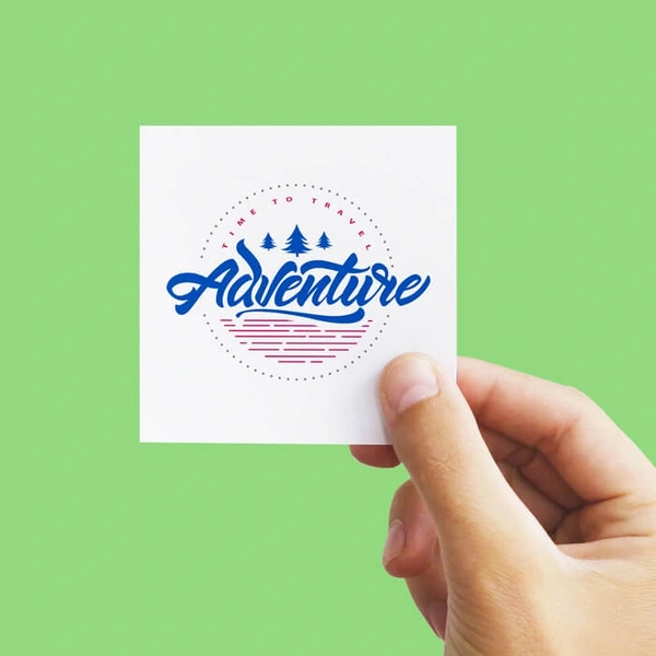 400gsm Silk Square Business Card