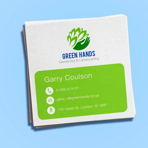 350gsm Recycled Square Business Cards